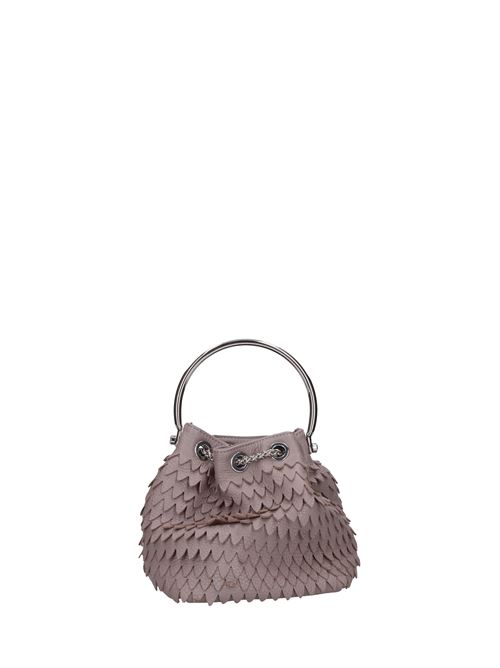 Leather bag REBELLE | RHAELLA-BUCKET BAGTAUPE